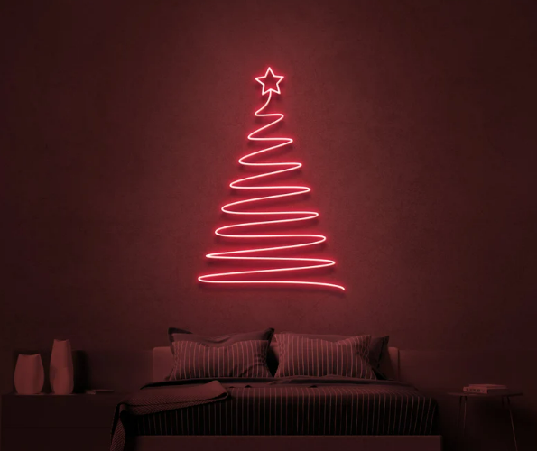 Christmas light up neon tree for business and home use – Bungalow Signs