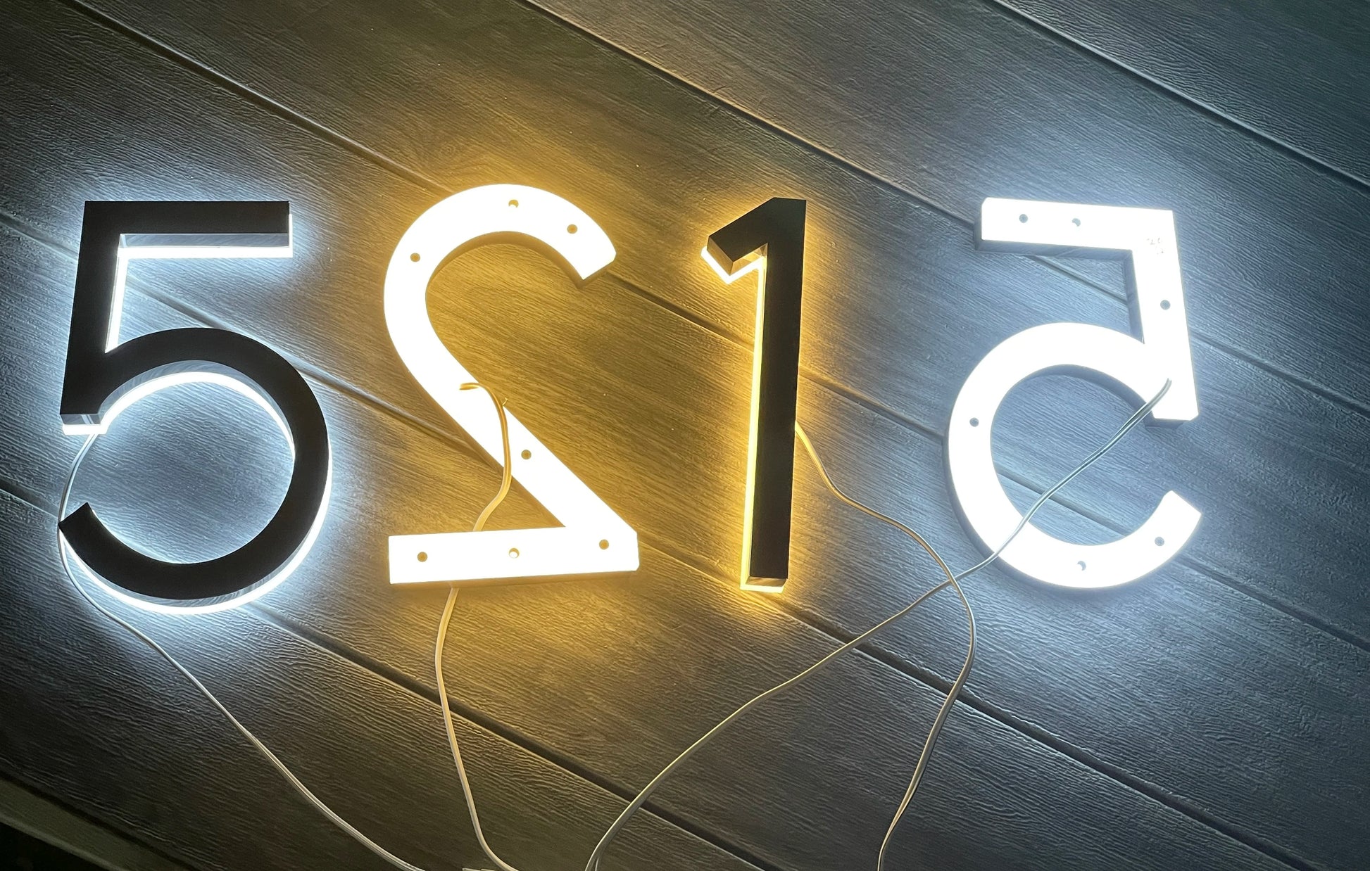 Custom Metal 3D LED House Numbers and Letters.