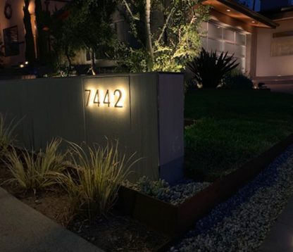 Custom Metal 3D LED House Numbers and Letters.